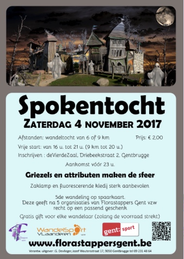 Voorkeurtocht "Spokentocht" bij "Florastappers" in Gentbrugge